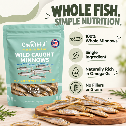 Wild-Caught Minnows Freeze-Dried Treats