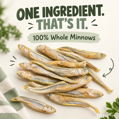 Wild-Caught Minnows Freeze-Dried Treats