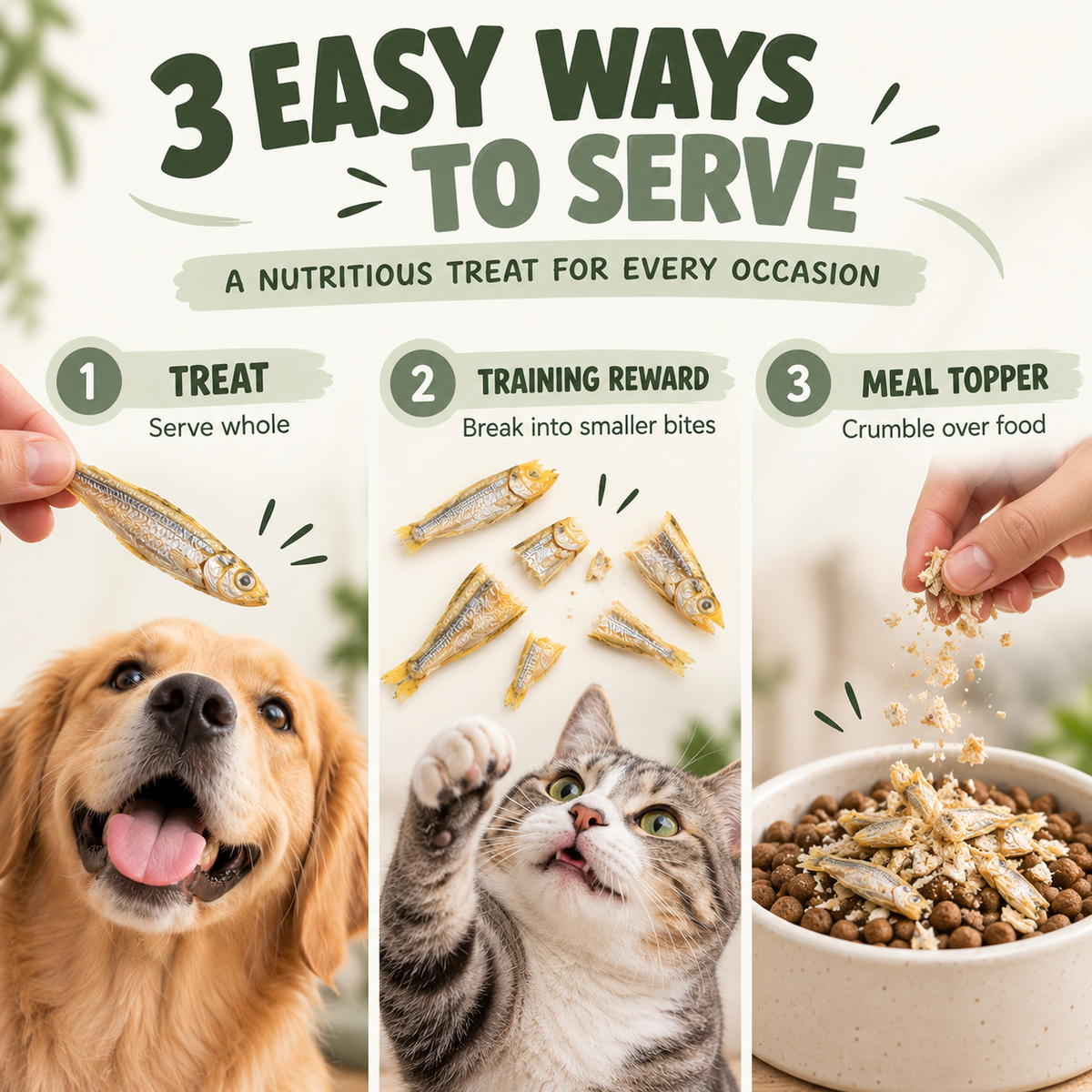 Wild-Caught Minnows Freeze-Dried Treats