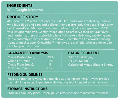 Wild-Caught Minnows Freeze-Dried Treats